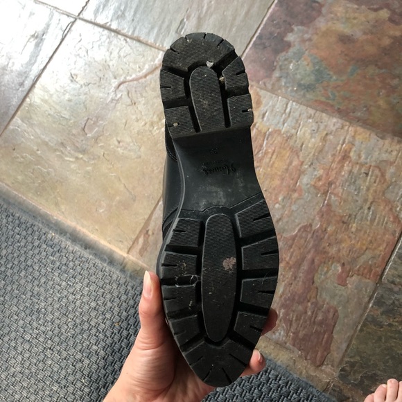 Leather & suede combat boots - Picture 8 of 8